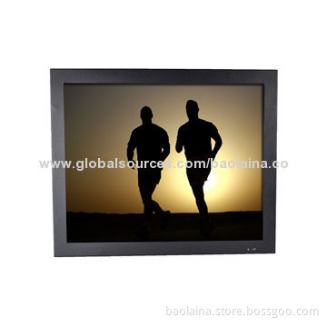 Metal Case 15-inch LCD Monitor with Capacitive Touch Panel, VGA and USB port